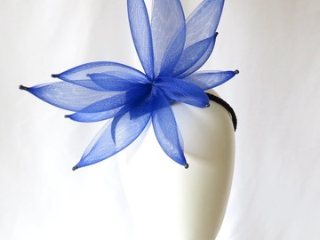 For Sale: Cobalt Blue Crinoline Petals Headband Headpiece