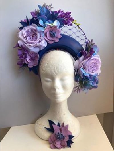 beautiful purple headdress