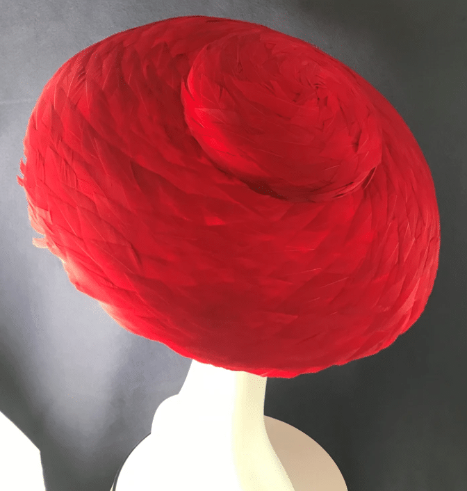 Screen Shot 2020-06-20 at 10.25.50 am feather hat, learn millinery, hat making,