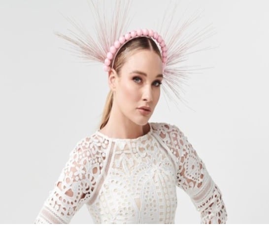 rebecca2 pearl headband course, millinery course