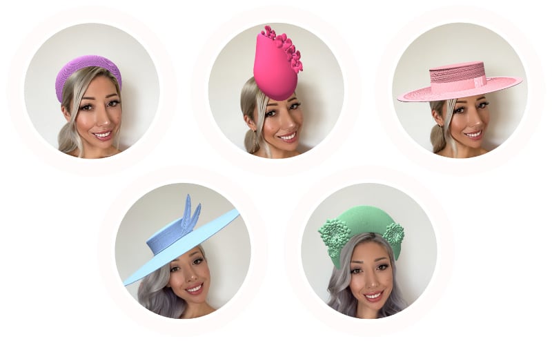 Instagram augmented reality virtual millinery hats