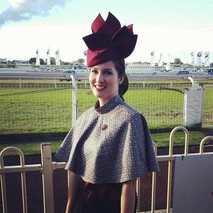 Felt Maroon Percher
