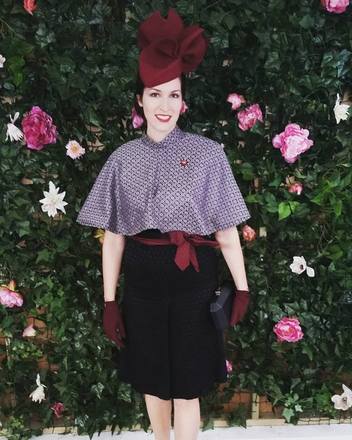 Felt Maroon Percher