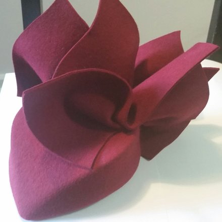 Felt Maroon Percher