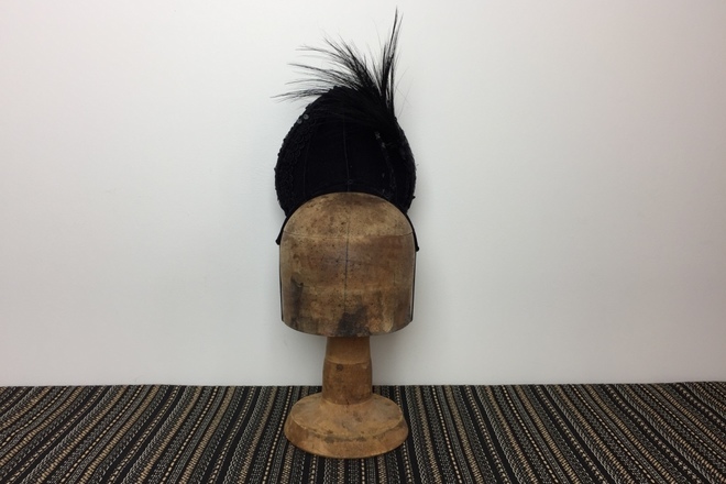 Black sequin percher