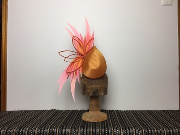 For Rent: Orange percher with feathers