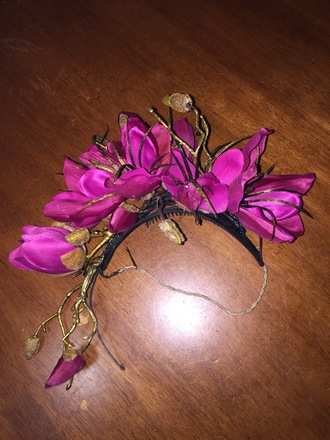 Pink Flower Crown