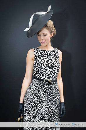Allport Millinery Large Leather Disc  
