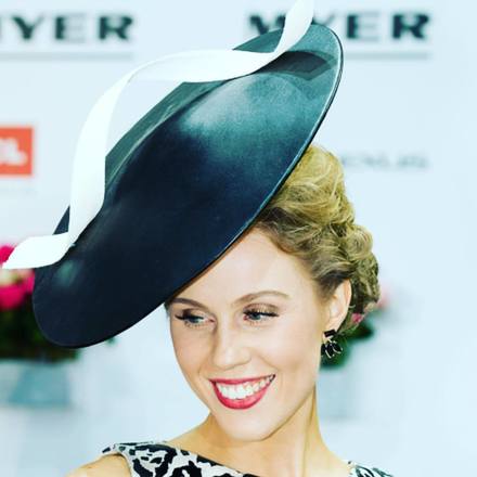 Allport Millinery Large Leather Disc  