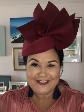 Felt Maroon Percher