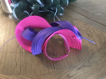 For Rent: Pink and Purple Fascinator 