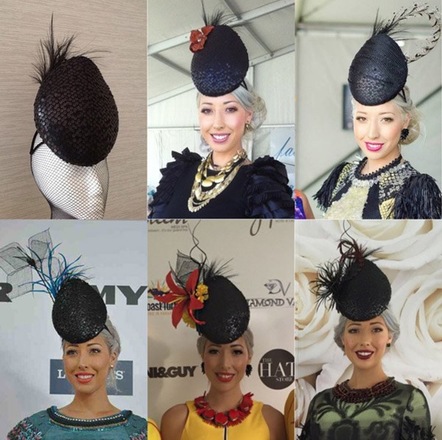 Black sequin percher
