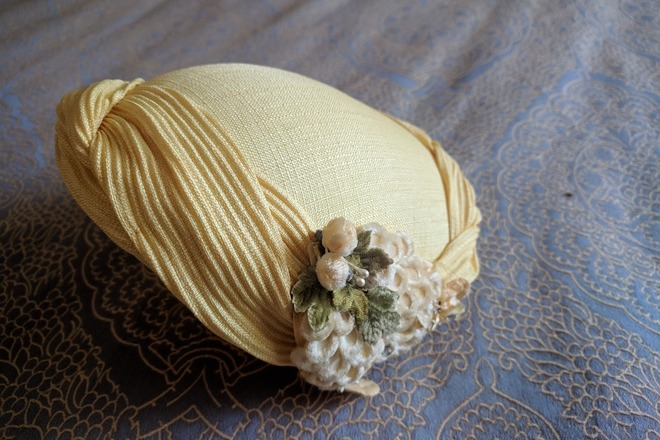 Vintage Yellow Headpiece