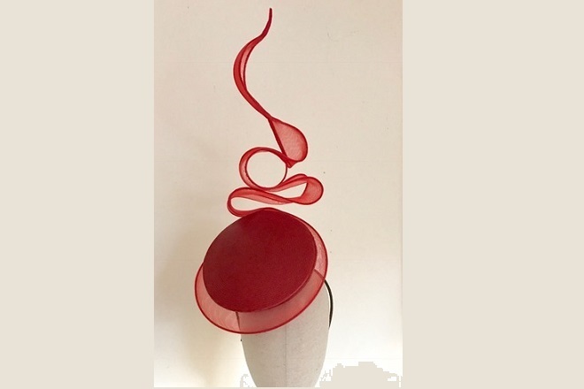 ‘KIM’ Sculptural Red Percher by Kim Wiebenga
