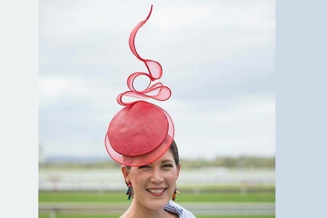 ‘KIM’ Sculptural Red Percher by Kim Wiebenga