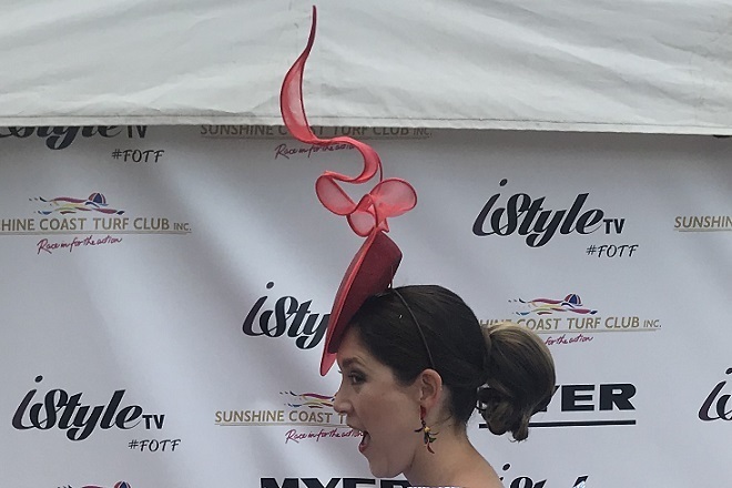 ‘KIM’ Sculptural Red Percher by Kim Wiebenga