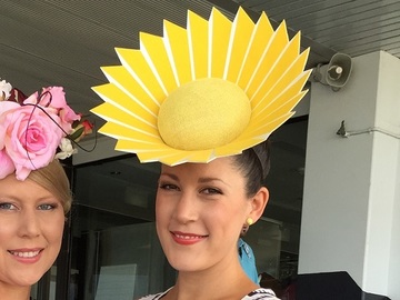 For Rent: ‘MARTHA’ Sunflower Headpiece by Martha Lynn Millinery