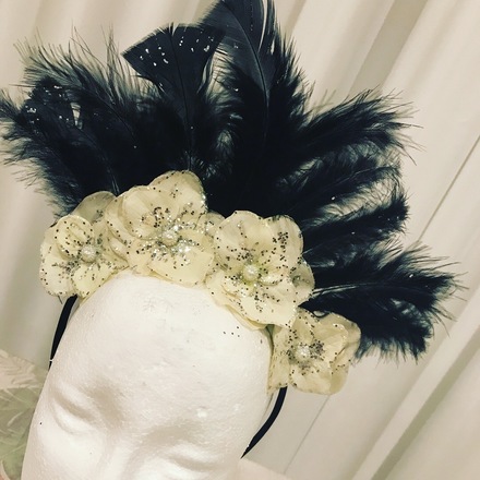 Black Feathers headband 