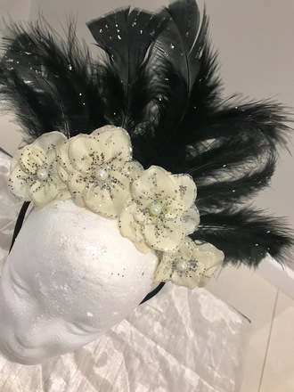 Black Feathers headband 