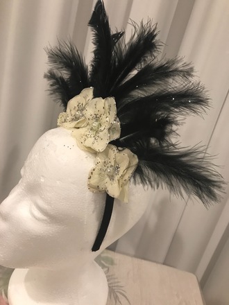Black Feathers headband 