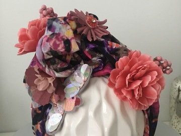 For Rent: Pretty in Pink Floral Turban