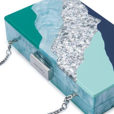 Ziggy Lightning Acrylic Box Clutch