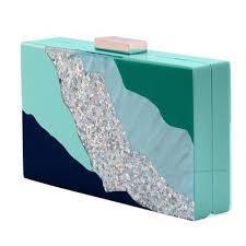 Ziggy Lightning Acrylic Box Clutch