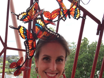 For Rent: Justine Gillingham butterfly headpiece