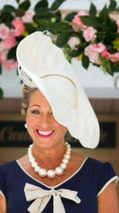 Gorgeous cream wide brim by Felicity Northeast