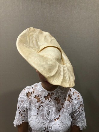 Gorgeous cream wide brim by Felicity Northeast