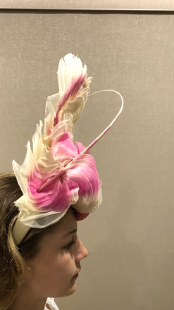 Pink and cream with twill