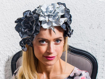 For Rent: Leather flower headpiece
