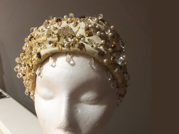 For Sale: CHRISTIAN DIOR beaded cloche