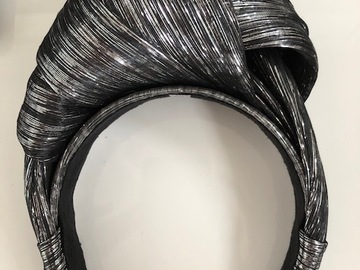 For Rent: Silver Turban Headband - Ezara J