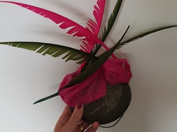 For Rent: PINK AND GREEN FASCINATOR