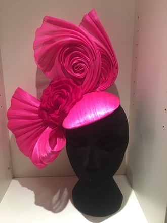 Arturo Rios Hot Pink Swirls Headpiece 