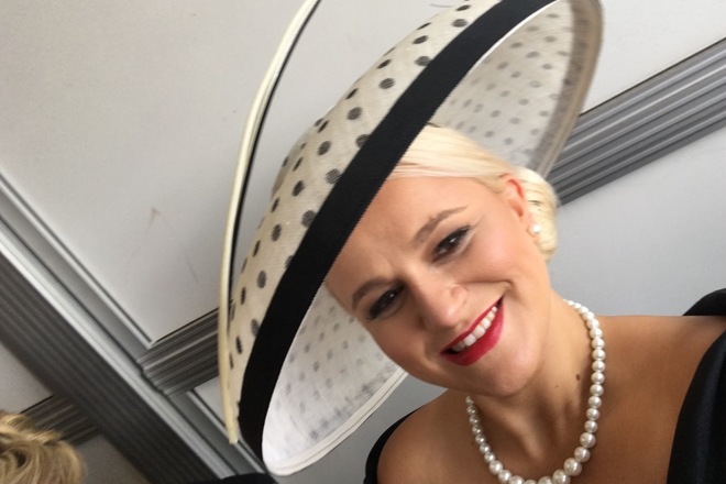 Marilyn Van den Berg Dior Style Custom Wide Brim Hat