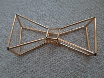 For Rent: WXYZ Gold Metal "Mega Bow" Headpiece
