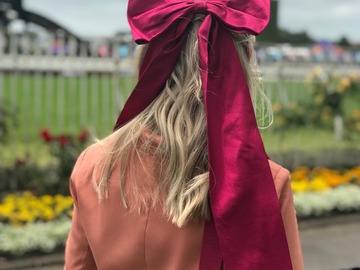 For Sale: Stephanie Spencer Millinery Paris Bow Hot Pink