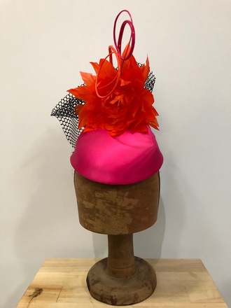 Hot pink & orange percher