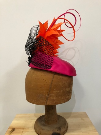 Hot pink & orange percher