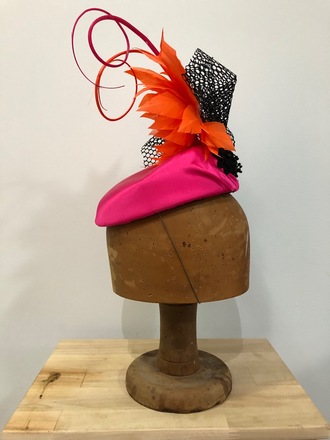 Hot pink & orange percher