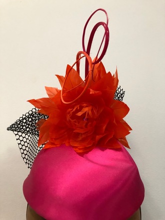 Hot pink & orange percher
