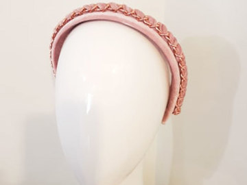 For Sale: Dusty Pink Velvet Chain Headband