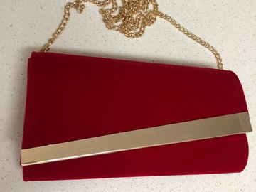 For Rent: Red classic clutch