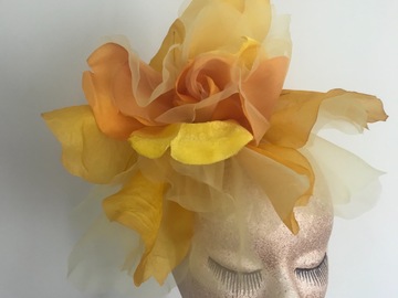 For Sale: Yellow silk flower