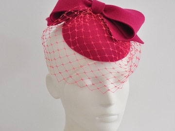 For Sale: Petite Beret with Folded Bow