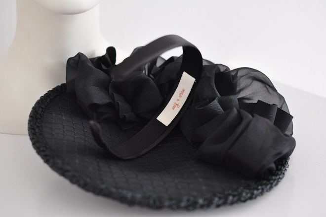 Silk + Ribbon Disc Headpiece