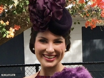 For Rent: Aubergine Felt Millinery