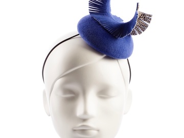 For Sale: Solitary Snake headpiece - Royal Blue
